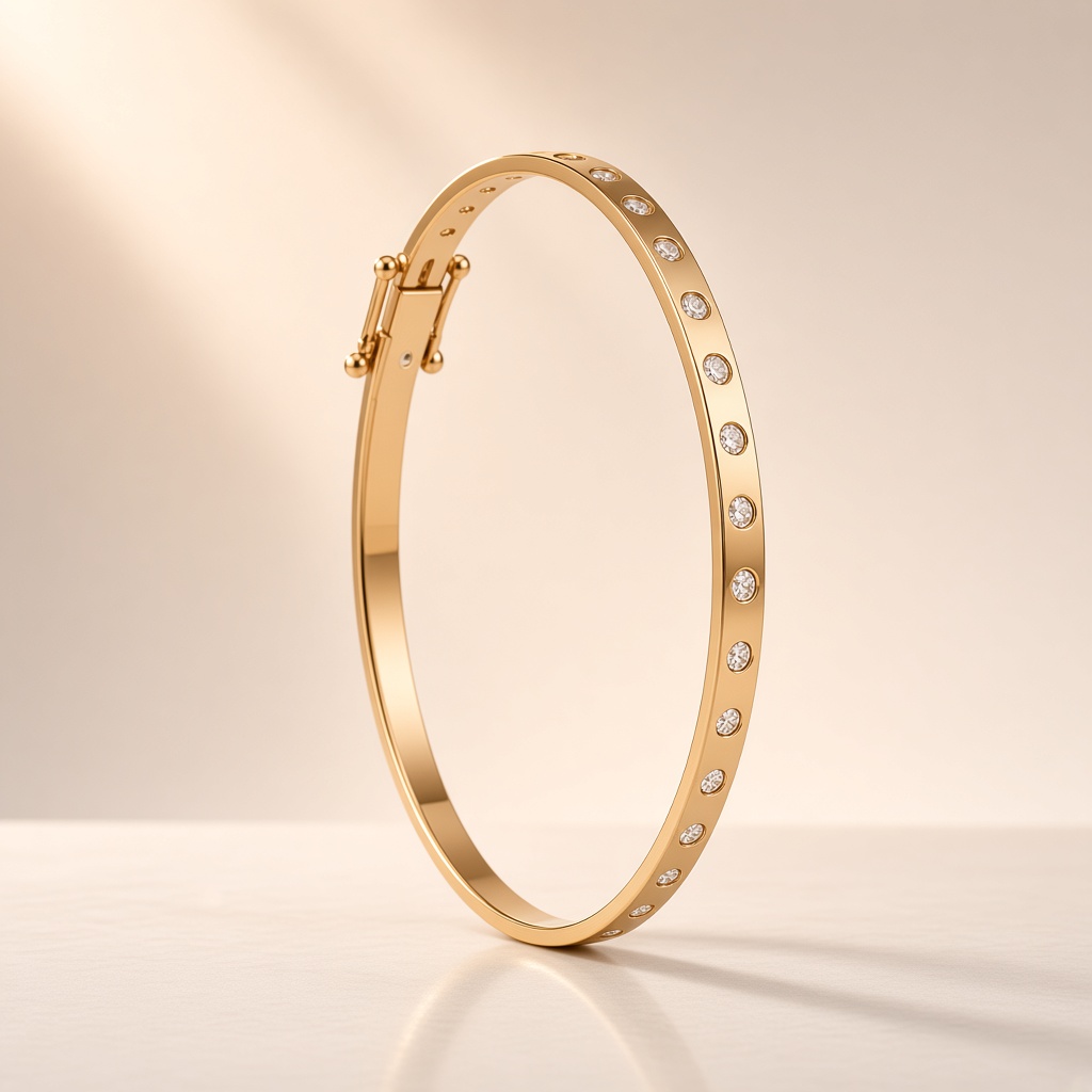 Bracelete em Ouro 18K e Diamantes Brancos - Imagem 3