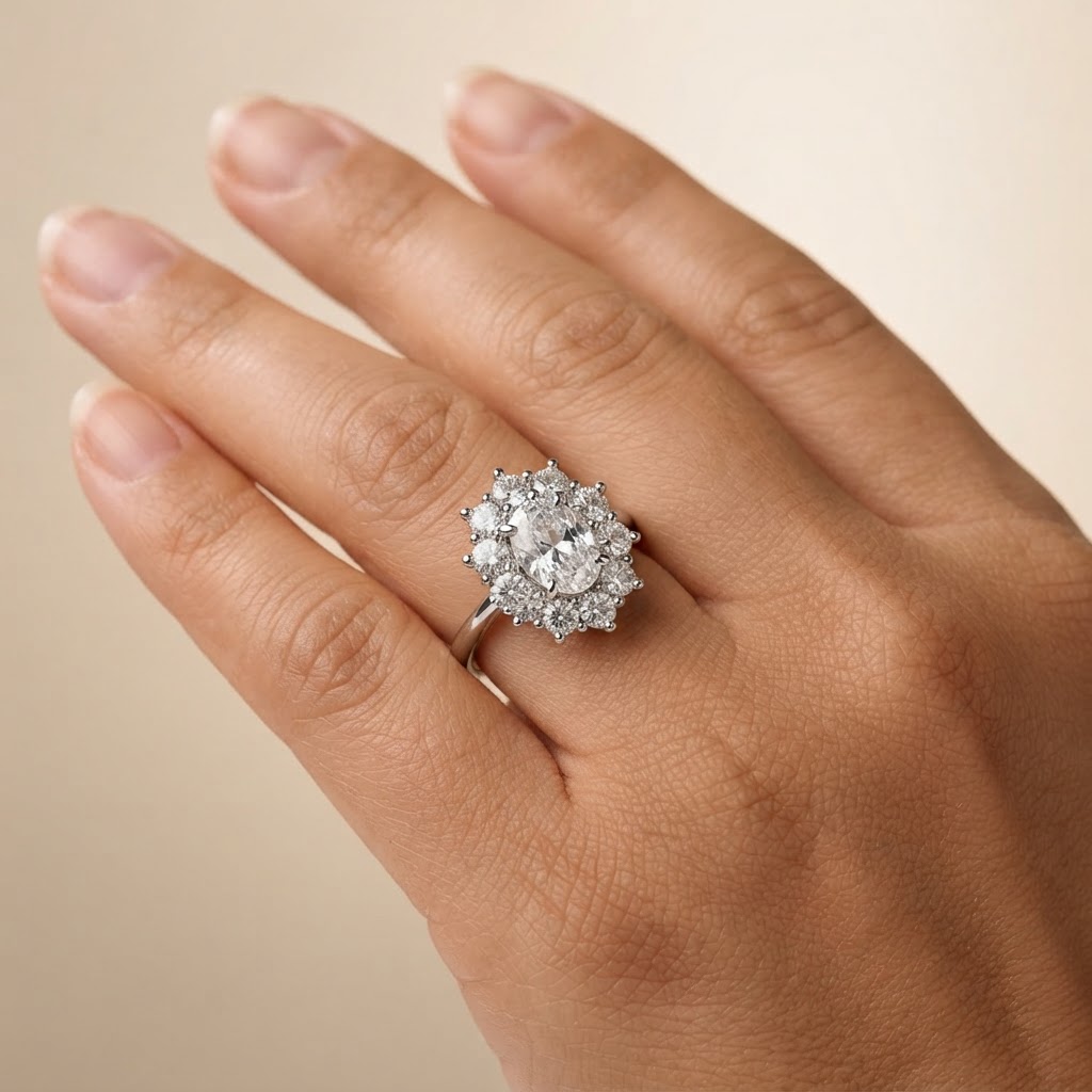 Anel em Prata 950 e Moissanites - Imagem 3